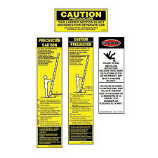 Colony Hardware | Fiberglass Extension Ladder Caution Warning ...