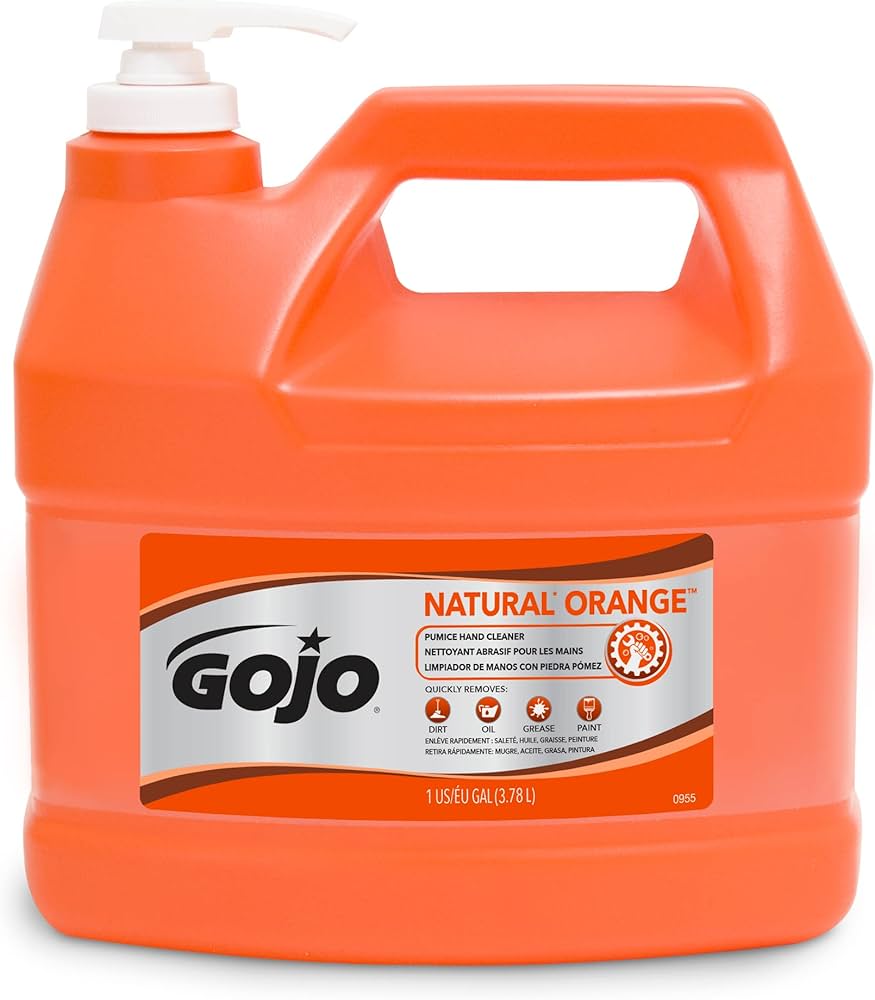 Colony Hardware | Gojo 1-Gal Orange Pumice Hand Cleaner Pump Dispenser