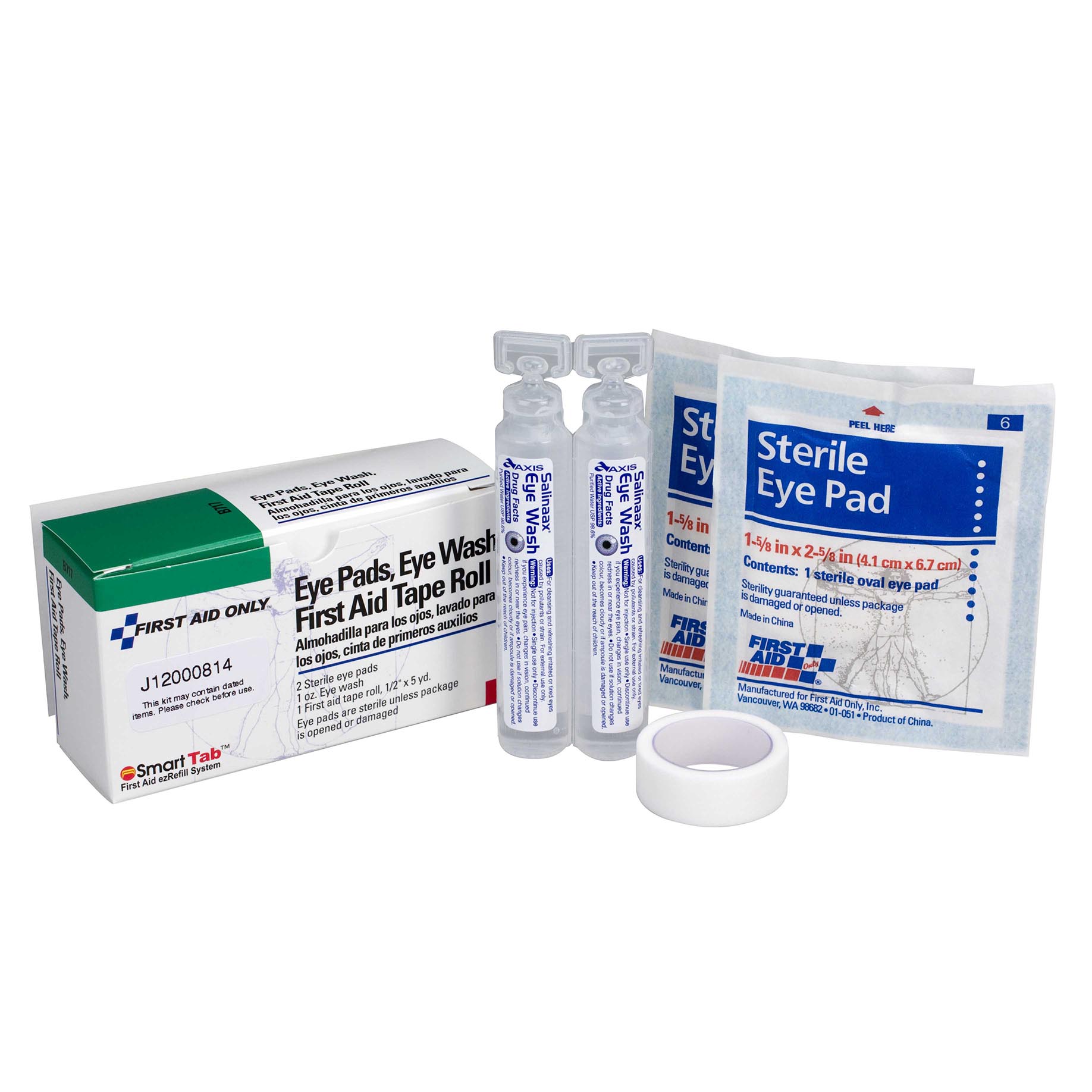 Colony Hardware | 1-oz Eyewash w/ 2 Eye Pads & First Aid Tape