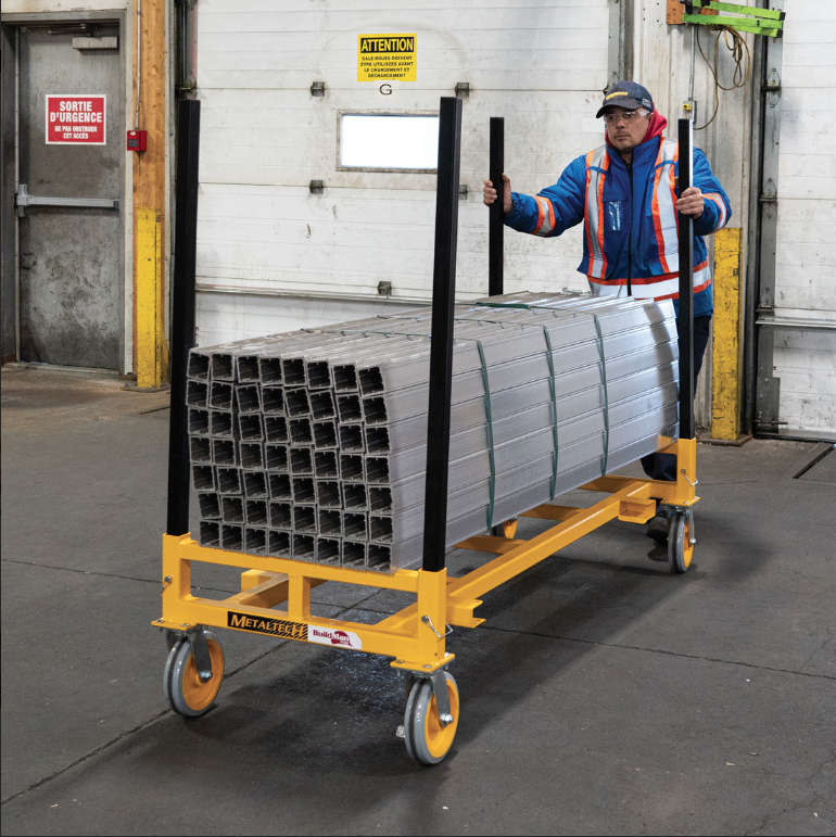 Colony Hardware | Buildman Bar & Pipe Cart with Rack
