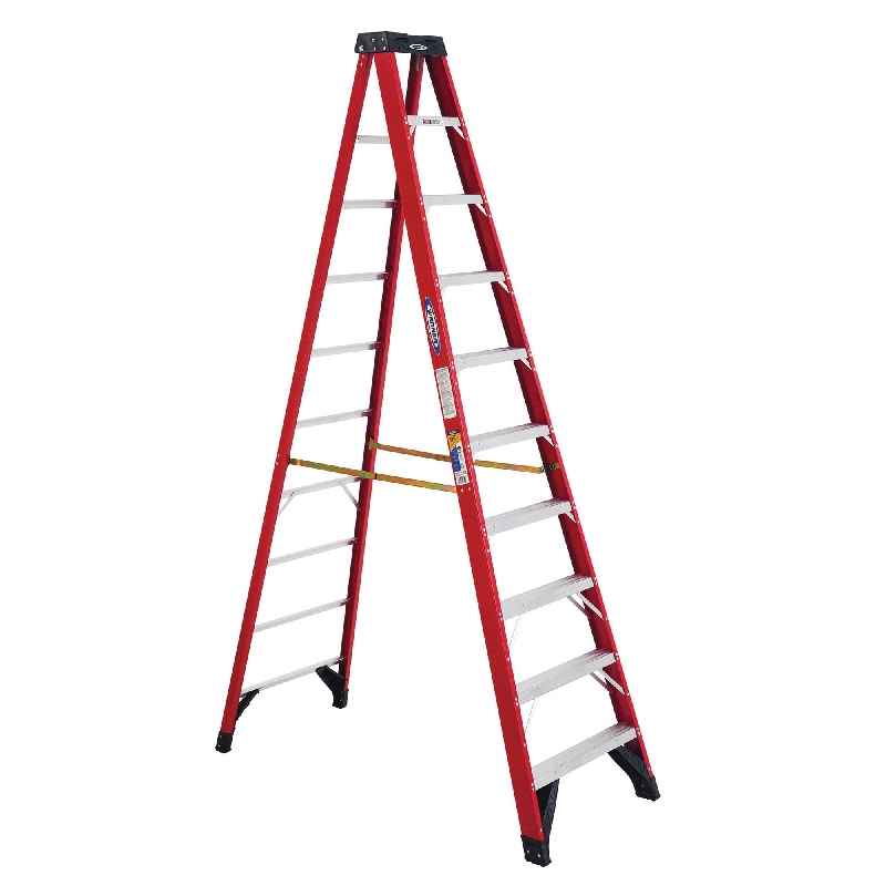 Colony Hardware | 10' Yellow Fiberglass Step Ladder (Type 1AA, 375