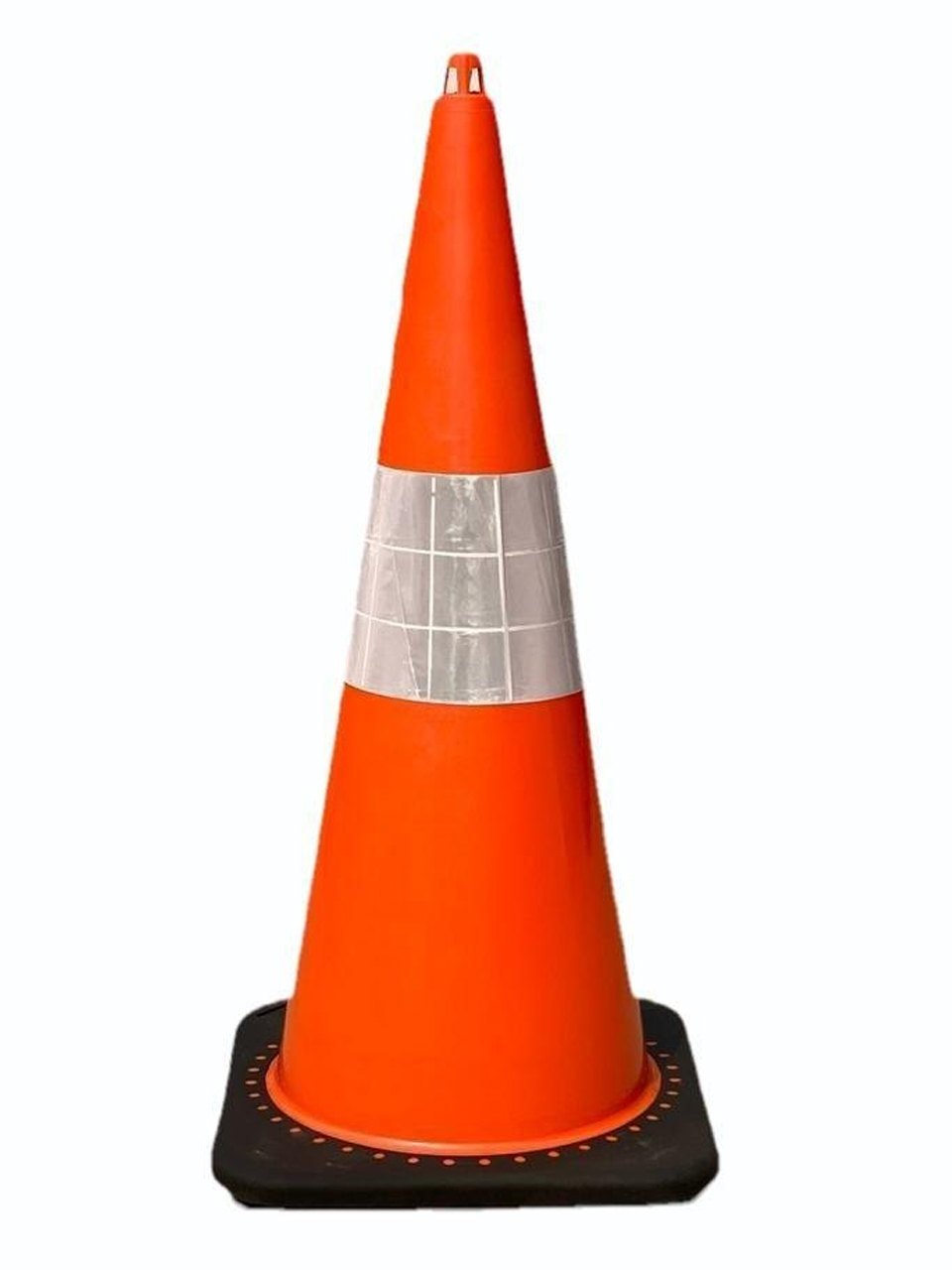 Colony Hardware | 28" LDPE Orange Traffic Cone w/ 4" & 6" Reflective Stripe
